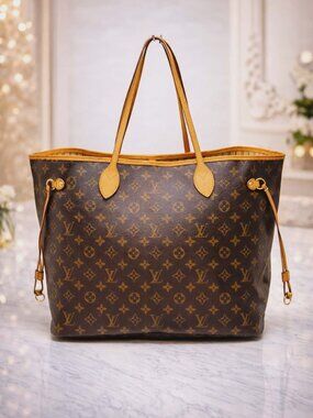 Authentic Louis Vuitton Neverfull GM Monogram Tote Bag LV Large Shoulder Bag